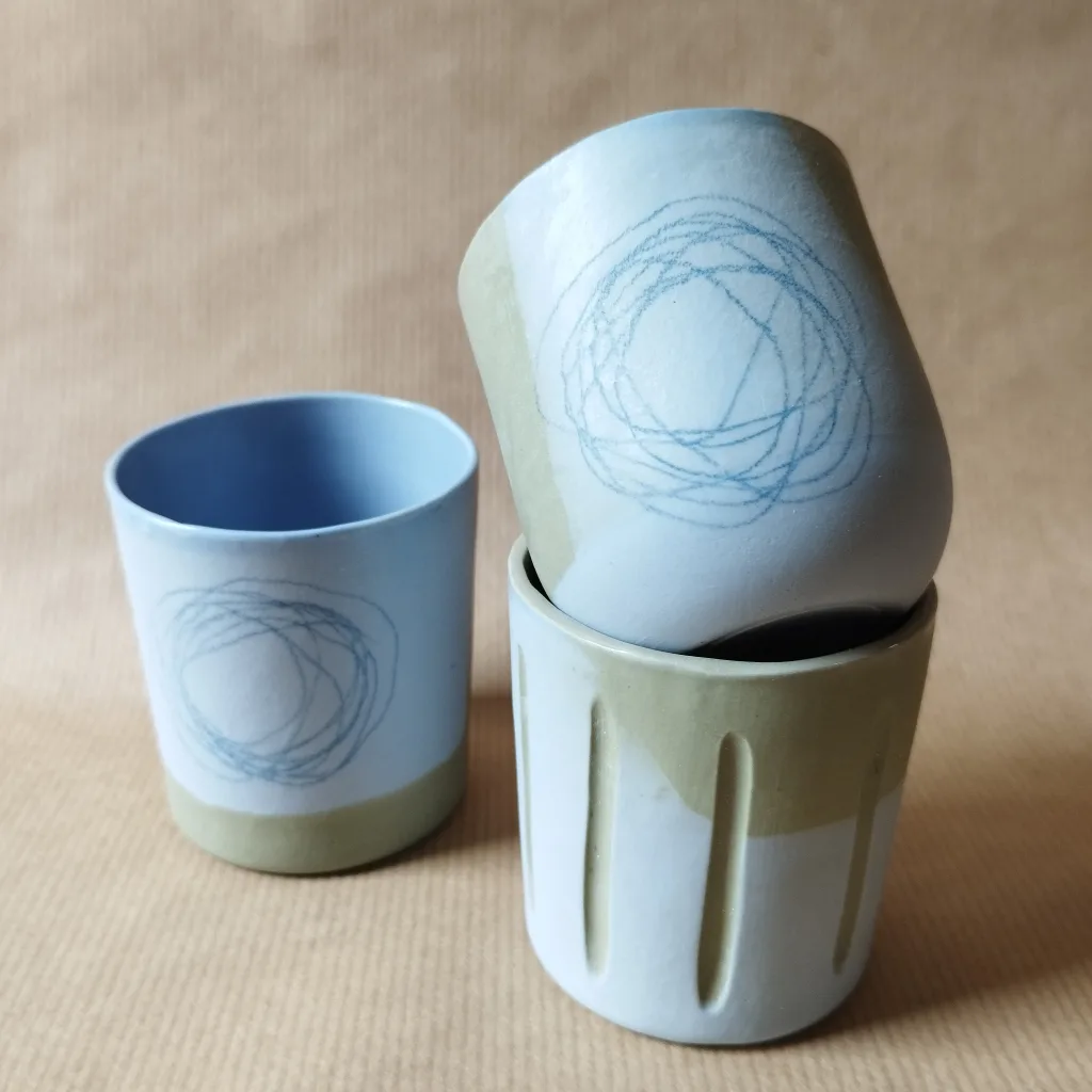Porcelaine colorée et oxydes